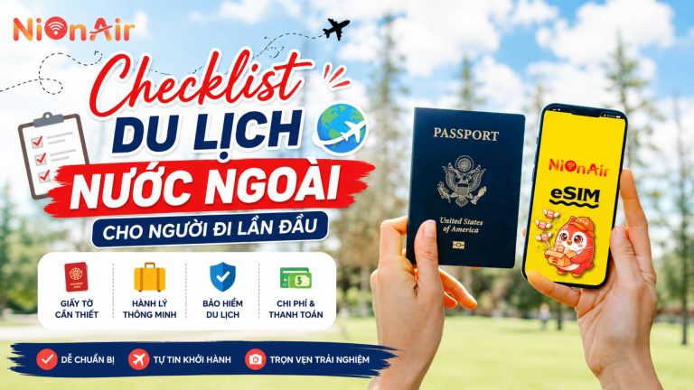 Checklist du lịch nước ngoài cho người đi lần đầu-ảnh bìa