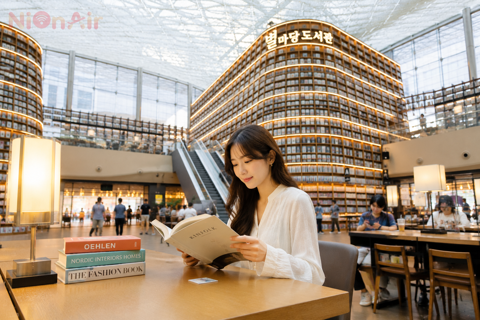 Đọc sách thư giãn tại Thư viện Starfield Suwon giữa lòng Seoul