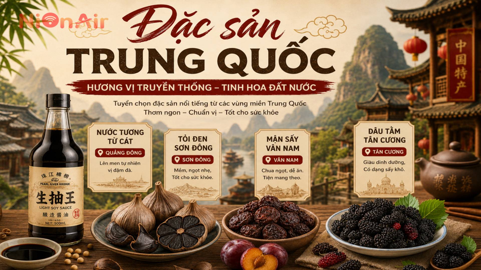 Tuyển chọn các đặc sản Trung Quốc nổi tiếng từng vùng miền